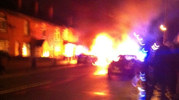scene of crash in Boothstown