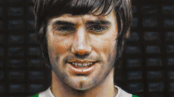 Irish football legend George Best is featured on the special stamps