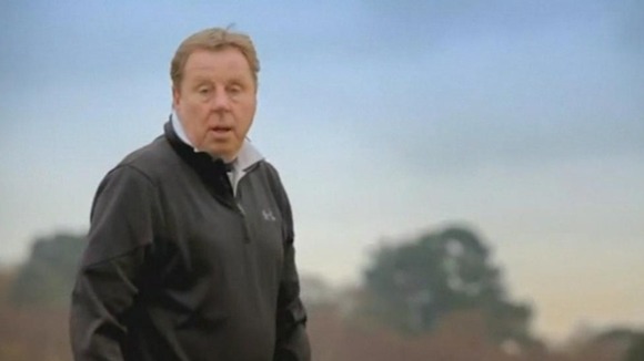 Longtime Dorset resident Harry Redknapp is pictured playing golf in the ad