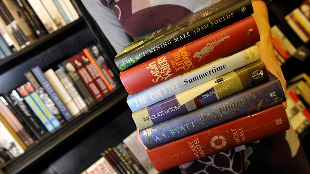 Piles of books