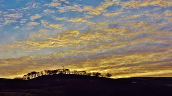 Chilly sunset.