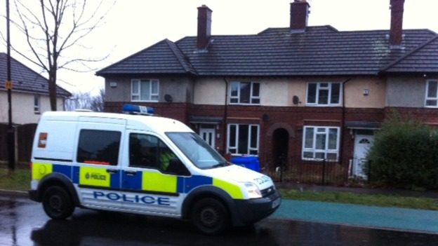 Police guard in Shiregreen