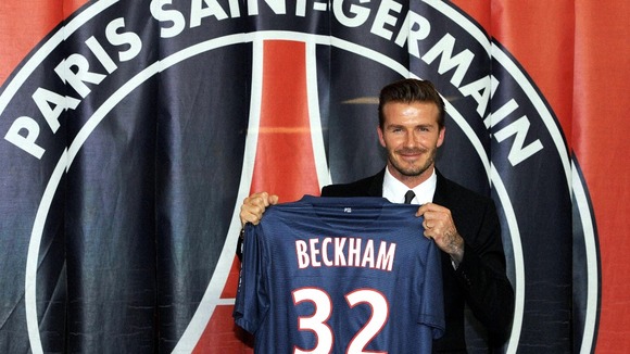 Beckham, 37, will donate his entire Paris St Germain salary to charity.