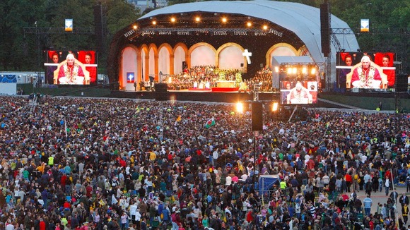 The Pope in Hyde Park in 2010