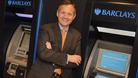 Barclays Chief Executive Antony Jenkins stood by ATMs.