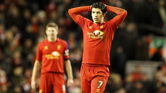 Luis Suarez and Steven Gerrard