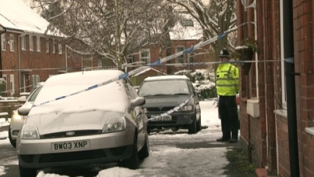 Police outside the home 