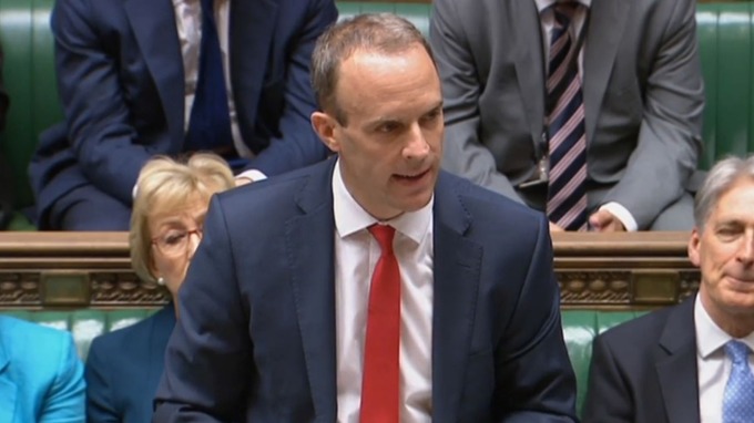Mr Raab's comments will coincide with the publication of the first batch of technical notices