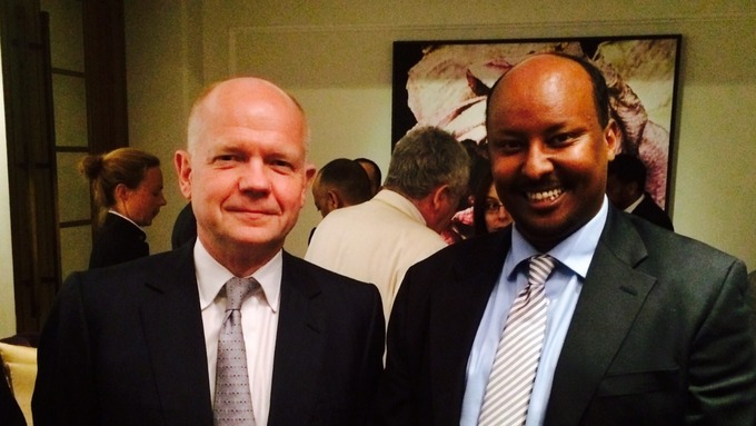 Abdirashid Duale (r) is a British-Somali entrepreneur.