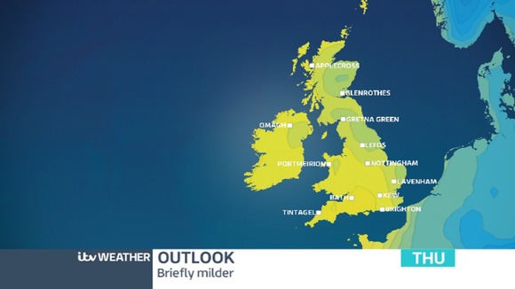 It will feel milder for a few days
