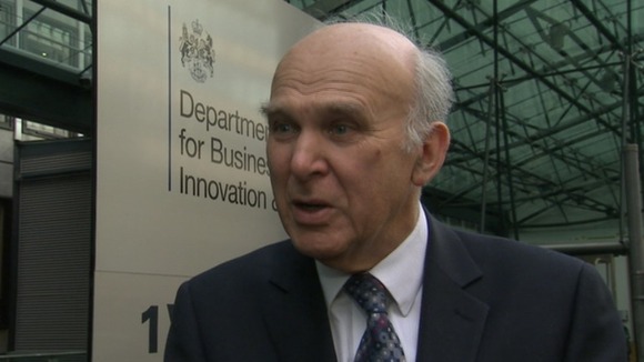 Liberal Democrat Business Secretary Vince Cable