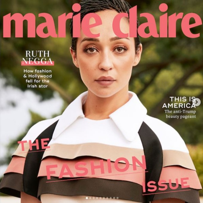 Ruth Negga is on Marie Claire's September cover.