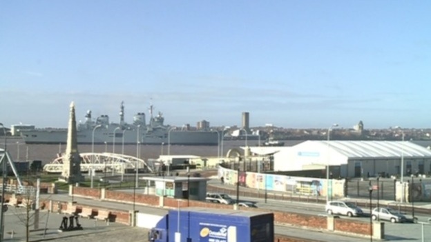 HMS Illustrious arriving in Liverpool on Thursday