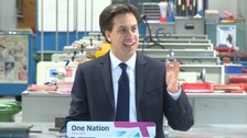 Ed Miliband thanks audience for Valentine's Day date  Labour leader Ed Miliband 