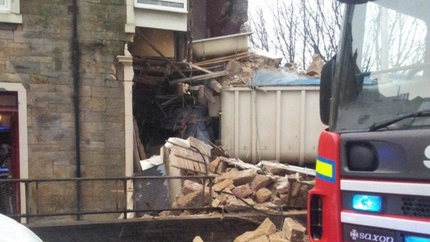 Lorry crash in Fairlie, North Ayrshire demolished the side of a house