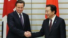 Prime Minister David Cameron meets with Japanese Prime Minister Yoshihiko Noda