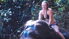 Scarlett riding elephant