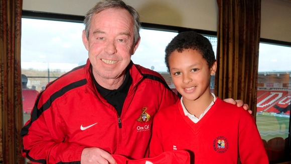 Doncaster Rovers' boss Brian Flynn & Aaron Phillips-Richardson