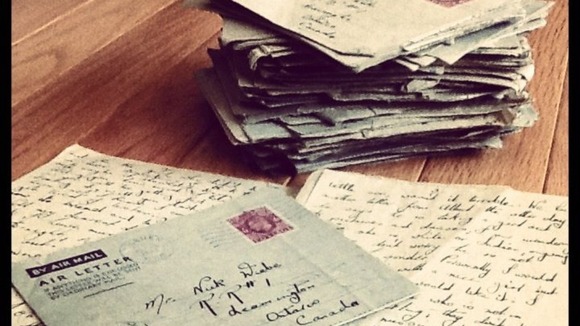 A pile of the love letters found