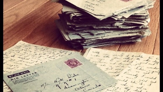 A pile of the love letters found