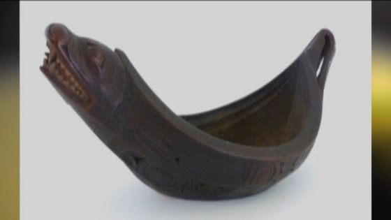 Hand carved Native American bowl