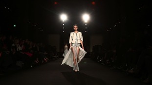 Models on the catwalk during the Sass & Bide catwalk show.