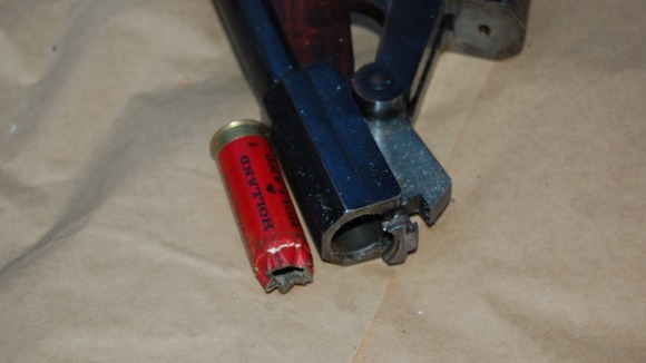 A close up of one of the guns