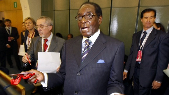 Zimbabwean president Robert Mugabe.