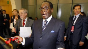 Zimbabwean president Robert Mugabe.