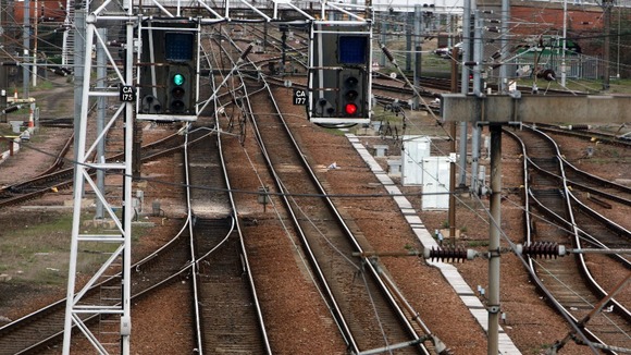 Railway lines at Cambridge City train station
