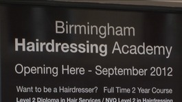 Hair Academy opening sign