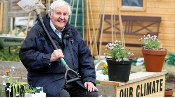 Richard Briers campaigning for allotments