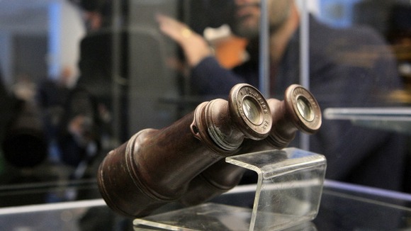 A pair of binoculars recovered from the RMS Titanic.