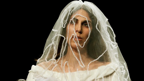 Model for designer Claire Barrow