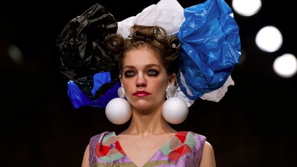 Model for designer Louise Gray