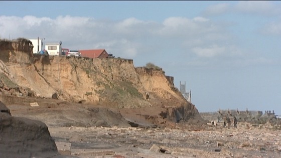 Threatened homes in Happisburgh