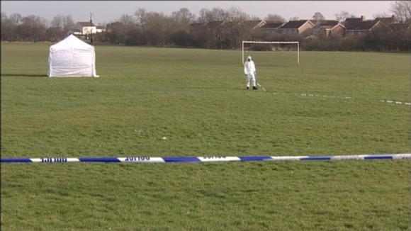 Forensic experts at the scene