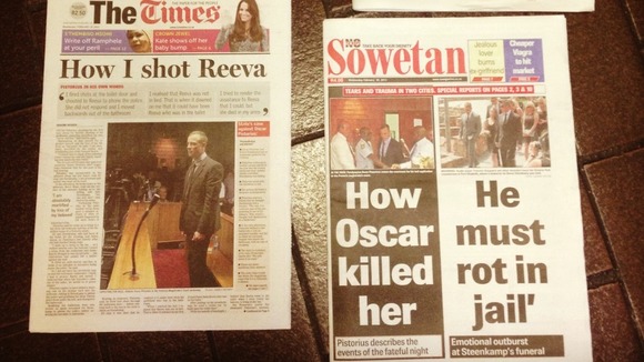 South African papers, The Times and Sowetan