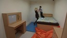 Rachel and Zach celebrate in his new bedroom