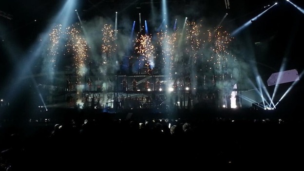 Muse performing at the Brit Awards 2013