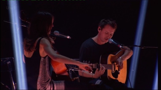 Ben Howard performing at the Brits