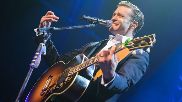 Justin Timberlake performs at the Brit Awards aftershow party