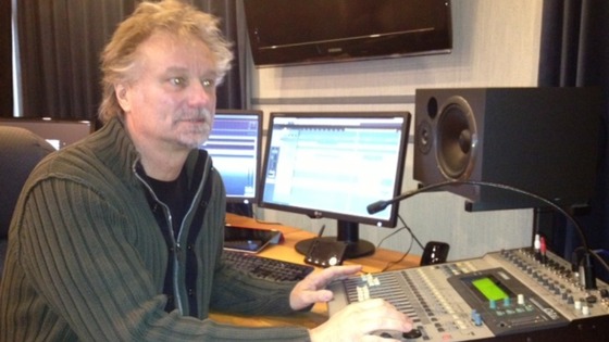Barry Tomes, CEO of Tomes PR, in his recording studio