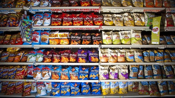 Supermarket food aisle