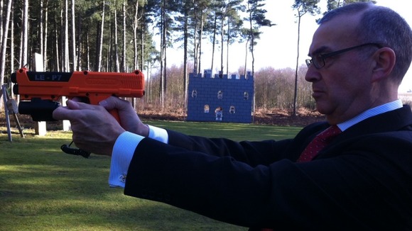 The gun displayed