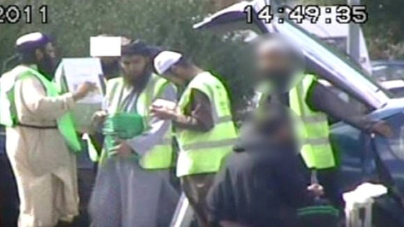 Irfan Naseer, Irfan Khalid and Mujahid Hussain collecting on Stratford Road on 5/8/2011