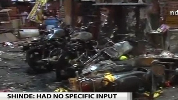 Local TV image appears to show motorcycles damaged in one of the blasts
