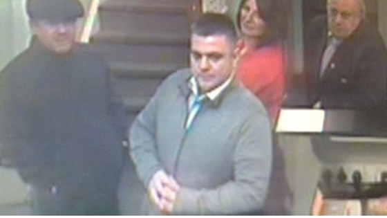 A CCTV image of the diners who left without paying the £520 bill