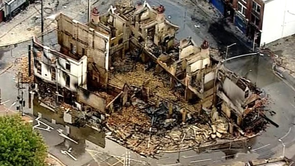 Thompson jailed for riots blaze