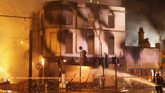 Thompson jailed for riots blaze